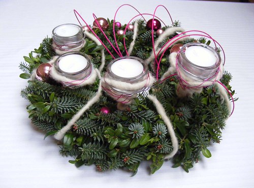 Moderní adventní věnec — foto 4