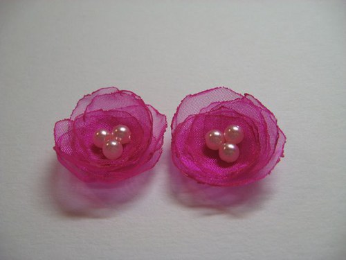 Jemná fuchsie...náušnice — foto 2