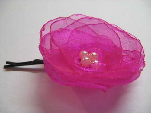 Jemná fuchsie..sponka — foto 2