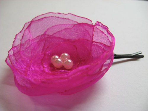 Jemná fuchsie..sponka — foto 3