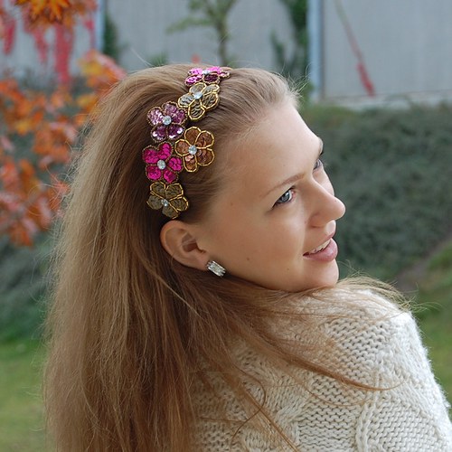 Rusalčiny květiny ... čelenka — foto 4