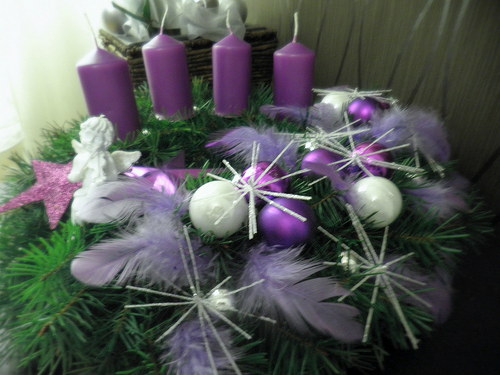 Adventní věnec s andělíčkem — foto 3