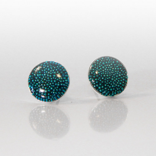 Náušnice GLITTER tyrkysová II — foto 2