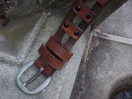 Kožený opasek styl steampunk — foto 4