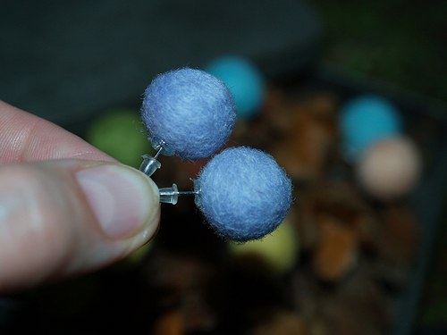 Pastelky naušnice světlefialové — foto 3