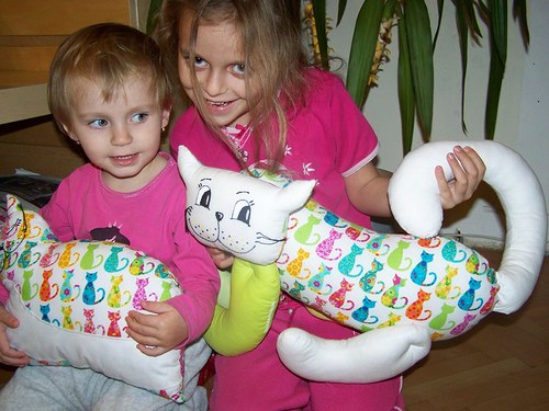 Spící kočička - polštář :O) — foto 4