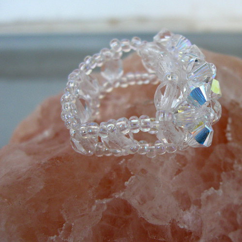 Duhový Swarovski prstýnek — foto 2