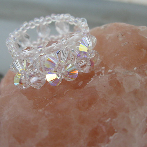 Duhový Swarovski prstýnek — foto 3