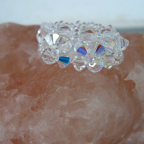 Duhový Swarovski prstýnek — foto 4