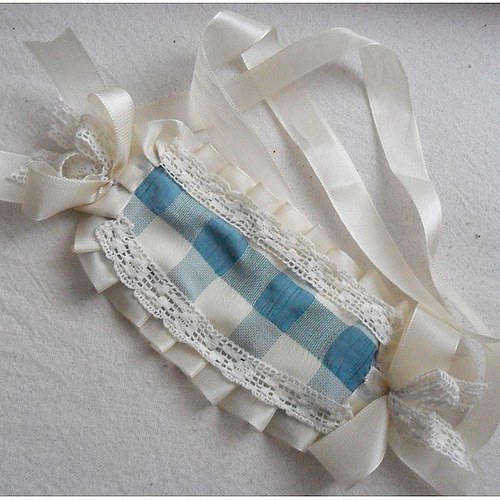 Headdress světle modrá kostka — foto 2