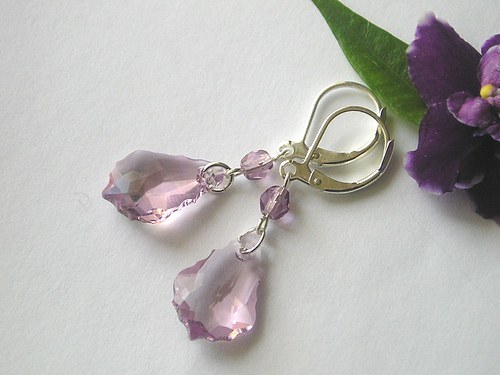 Swarovski náušnice Baroko..SLEVA — foto 2