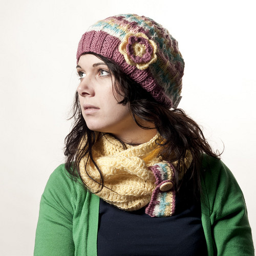 Yellow heat - háčkovaný nákrčník — foto 2