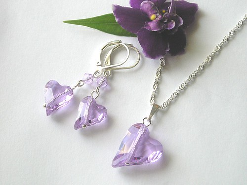 Swarovski sada divoké srdce Violet.. — foto 2