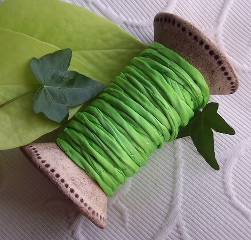 Zelené jablko..., crep satin, metráž — foto 2