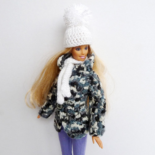 Melírovaný kabátek pro Barbie — foto 4