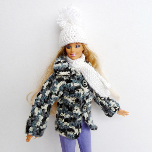 Melírovaný kabátek pro Barbie — foto 5