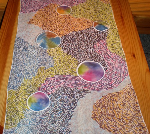Hedvábná šála "Inspired by...la Casa Batlló" — foto 2