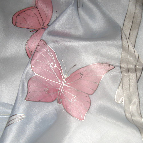 Motýli v modré 90x90cm — foto 5