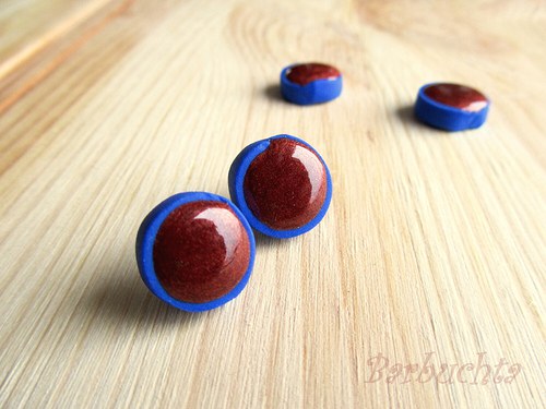 Náušnice Blue Bronze — foto 2