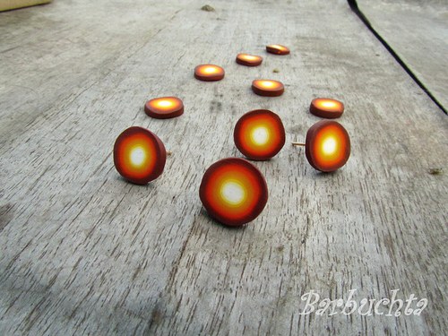 Náušnice orange dots — foto 2
