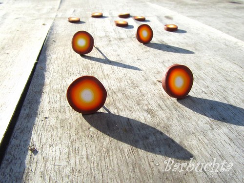 Náušnice orange dots — foto 3
