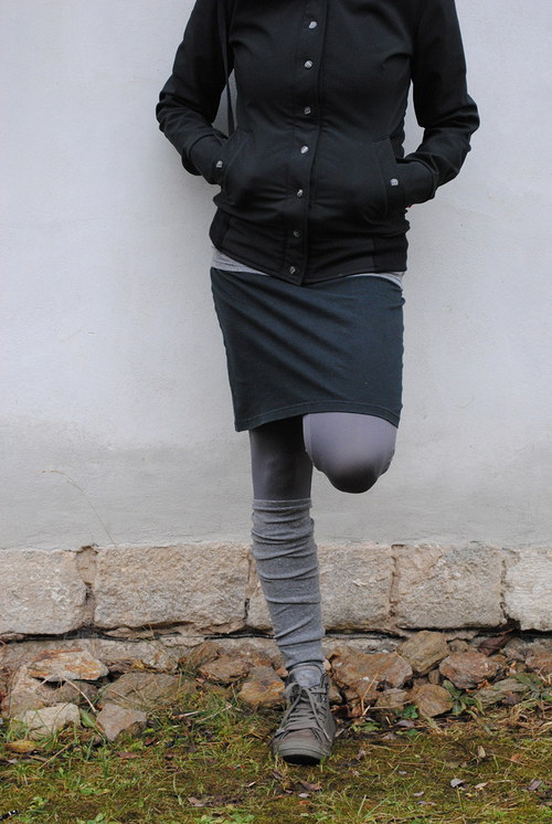 Nohavičky na kotníčky :) šedavé — foto 2