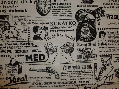 Látka - zbytek...s českými reklamami... — foto 3