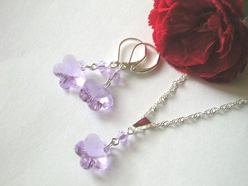 Swarovski Flower Violet..SLEVA — foto 2
