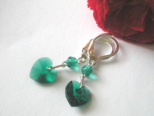 Swarovski náušnice Emerald — foto 2