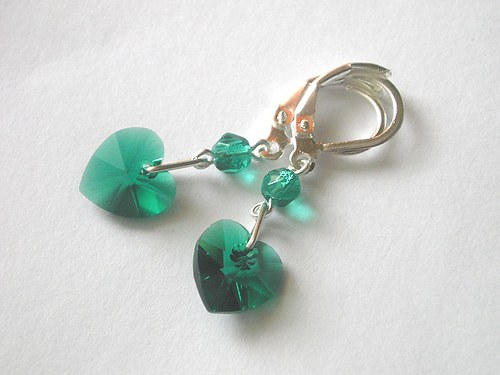 Swarovski náušnice Emerald — foto 3