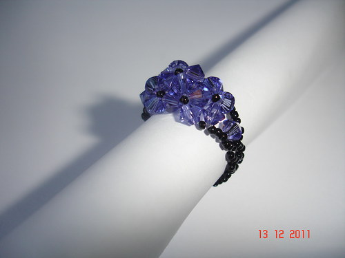 Prstýnek Swarovski barva Tanzanite — foto 2