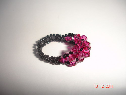Prstýnek Swarovski barva Fuchsia — foto 2