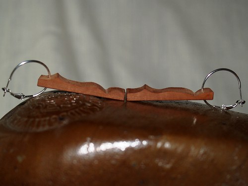 Dřevěné naušnice XXVIII. — foto 5