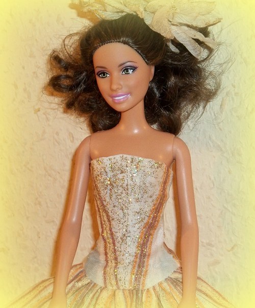 SLEVA ! Pruhované šaty pro Barbie — foto 2