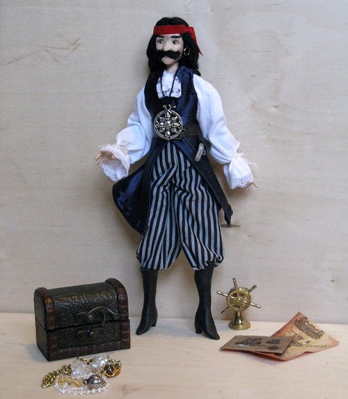 Autorský panáček Pirát Bambitka Rob — foto 3