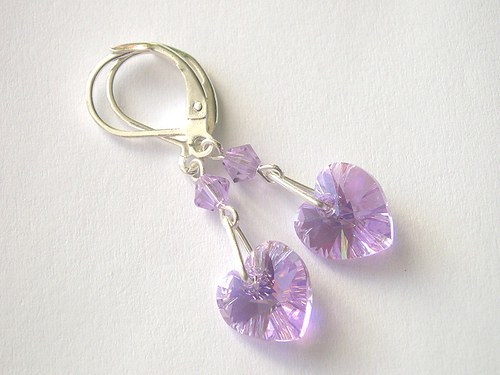 Swarovski náušnice Violet AB — foto 3