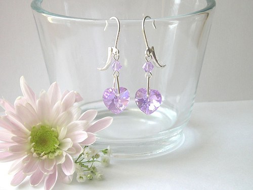 Swarovski náušnice Violet AB — foto 4