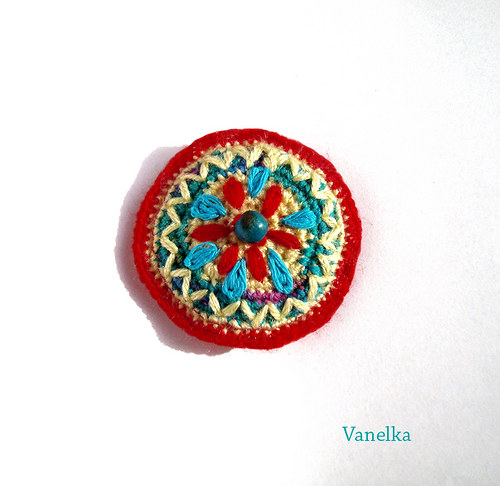 Crochet brooch - zvesela — foto 2