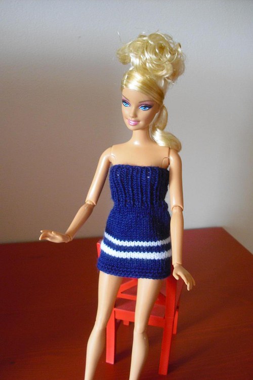 Modrobílá barbie — foto 3
