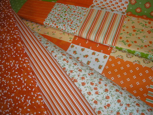 Látka - metráž - TERAKOTA PATCHWORK — foto 2