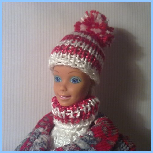 Nákrčník a kulich pro Barbie 30% SLEVA — foto 6