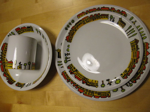Sada porcelánu s motivem "Městečko" — foto 2