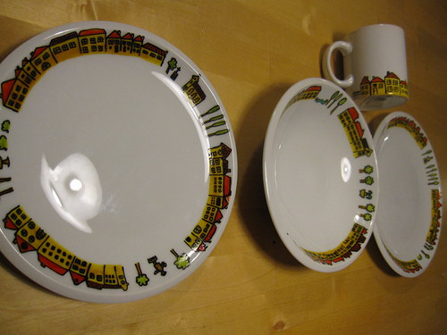 Sada porcelánu s motivem "Městečko" — foto 3