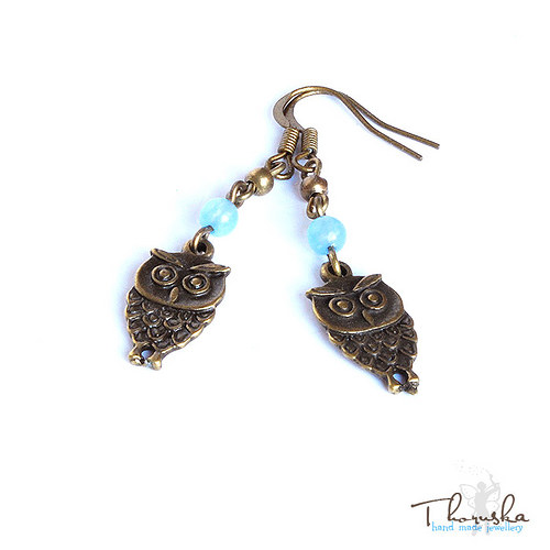 Set 'Owl' s achátem a jadeitem — foto 5