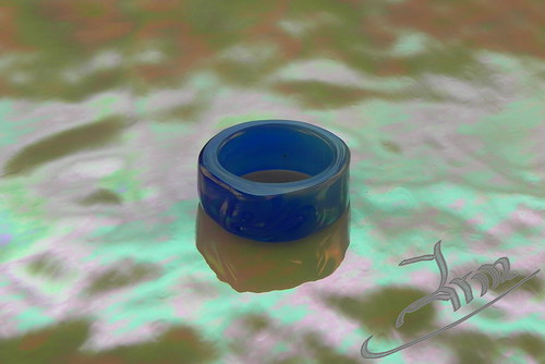BLUE DWARF - skleněný prsten — foto 6