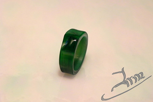 GREEN DWARF - skleněný prsten — foto 2