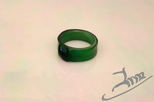 GREEN DWARF - skleněný prsten — foto 6