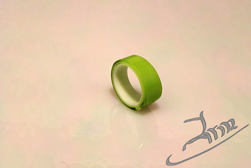 GREEN DWARF - skleněný prsten — foto 2