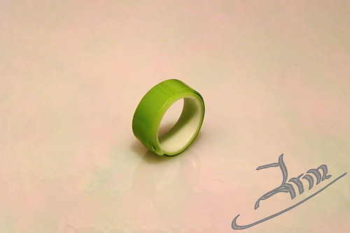 GREEN DWARF - skleněný prsten — foto 3