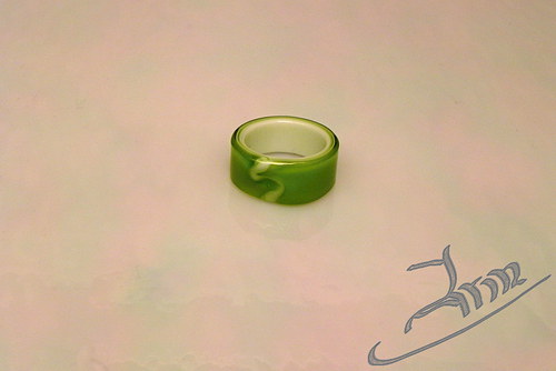 GREEN DWARF - skleněný prsten — foto 6